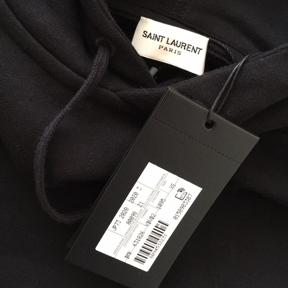 Saint Laurent Black 50’s Signature Hoodie XS - Picture 2 of 4